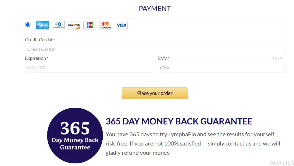 LymphaFlo Order Form